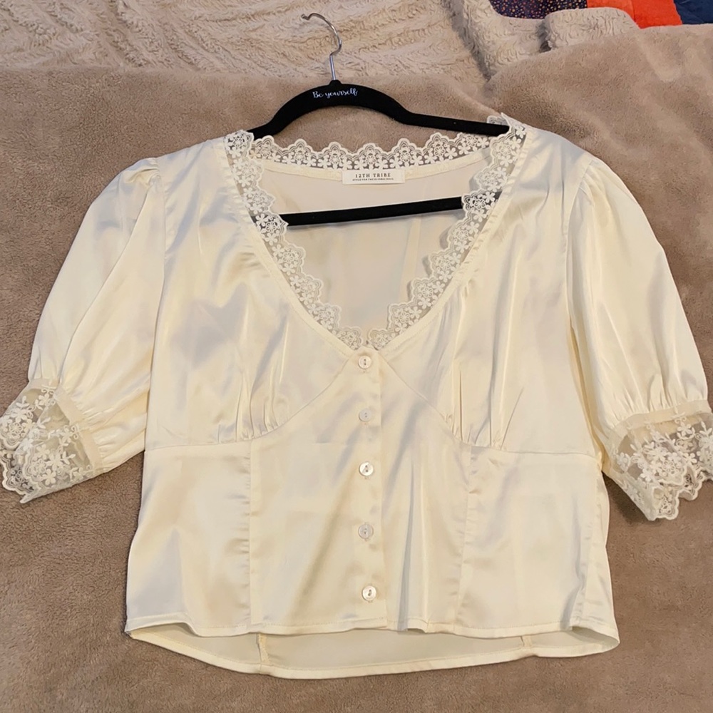 12th Tribe satin shirt